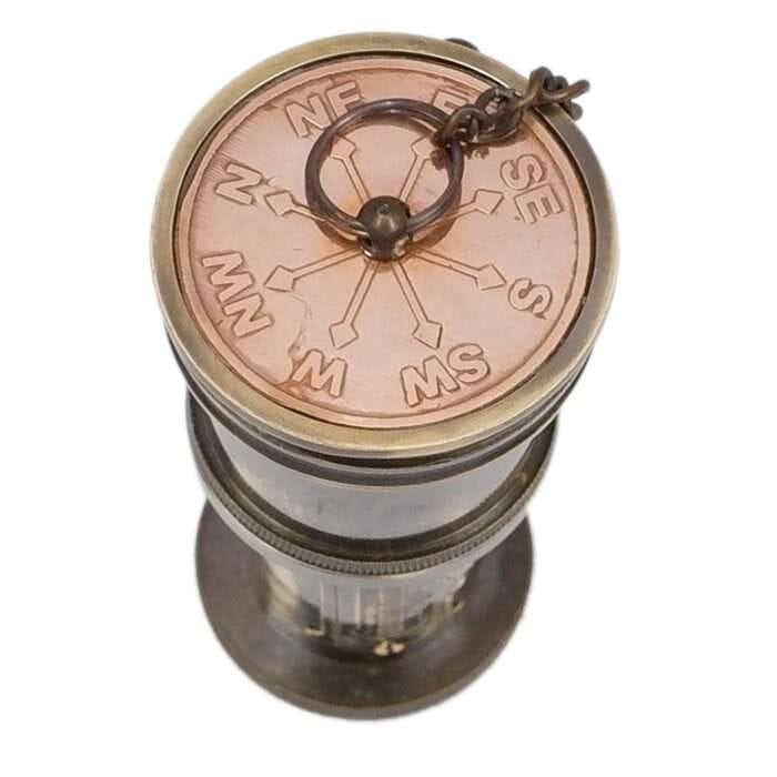 NT02e Antique Decor Spyglass Pirate Telescopewith Leather Box Telescope for Adventure Enthusiasts Monocular Nautical Decor for Gifting