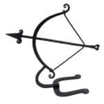 NT03 Armillary Arrow Solid Wrought Iron Sculpture