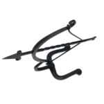 NT03c Armillary Arrow Solid Wrought Iron Sculpture