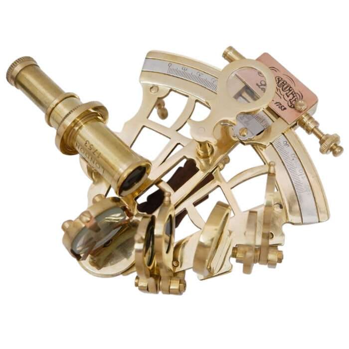 NT05f Antique Brass Sextant Vintage Working Collectible Astrolabe ReplicaVintage Handmade Collection