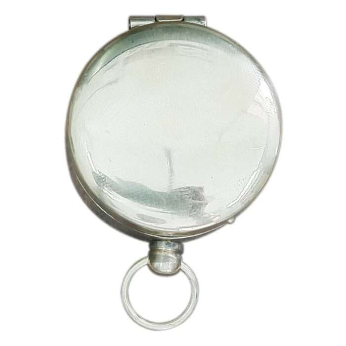 NT10a Chrome Finish Hunters Pocket Compass With Pouch Vintage handmade style compass NT10 Chrome Finish Hunters Pocket Compass - Image 2