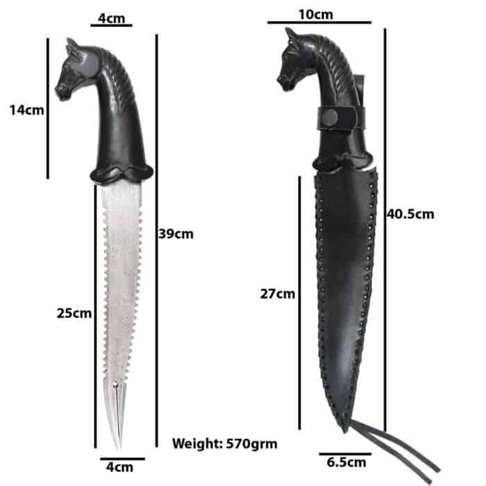 MRK01 HORSE HEAD FIGHTING KNIFE - Image 6