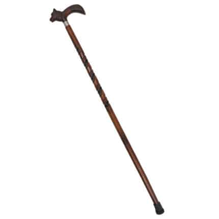 WS03 Walking Stick New Wolf Head