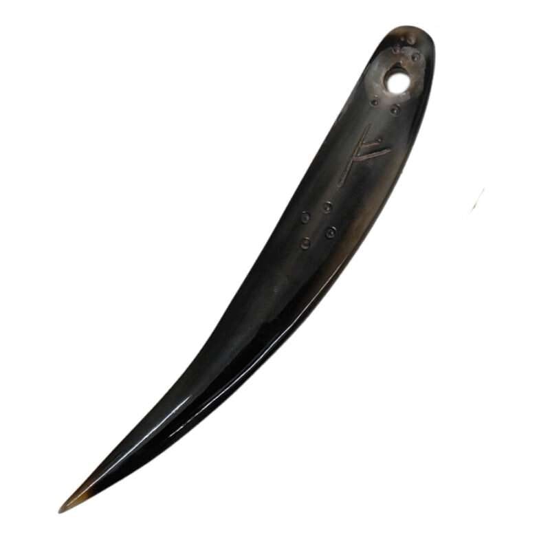 MRYN01a Natural Hand made buffalo Horn Yarn Needle