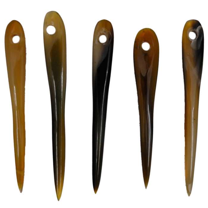 MRYN02 Natural Hand made buffalo Horn Yarn Needle