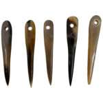 MRYN05 Natural Hand made buffalo Horn Yarn Needle