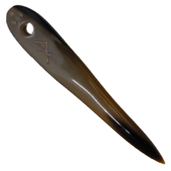 MRYN05 Natural Hand made buffalo Horn Yarn Needle - Image 2