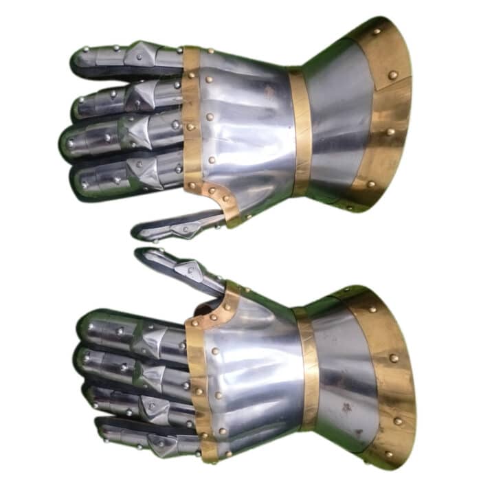 16 copy J73 Medieval Functional Steel Gauntlets Glove - Image 2
