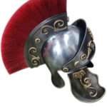 H171 Queen Brass Medieval Greek Corinthian Helmet - Image 3