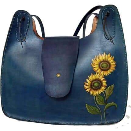BG192 SUNFLOWER LEATHER PURSE