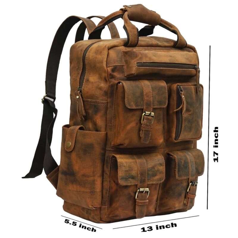 BG195 Rexo Crunch Leather Backpack