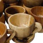 WP02 Handmade Wooden Tea Cups Set