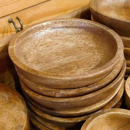 WP03 Wooden Solid Serving Bowl