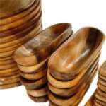 WP08 Wooden Candle Bowl