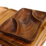 WP09 Wooden three Divided Plate