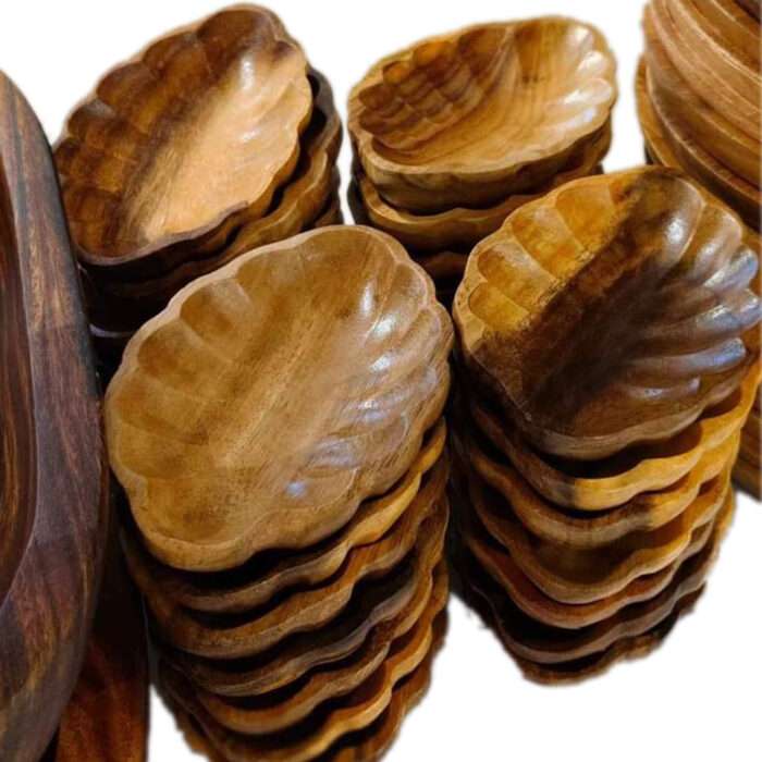 WP10 Carved Wood Salad Bowl Set WP10 Carved Wood Salad Bowl Set