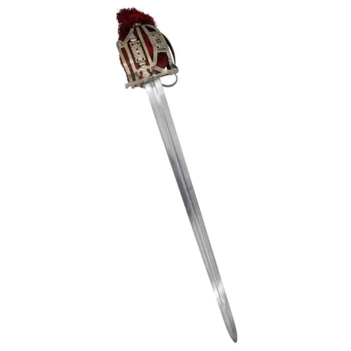 SD233 Vintage Sword Leather Embossed Scabbard