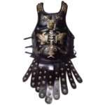 J113 Leather Muscle Armor Breastplate