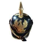H183 Vintage Black German Pickelhaube Helmet