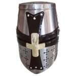 H187 Medieval Templar Crusader Helmet - Image 2