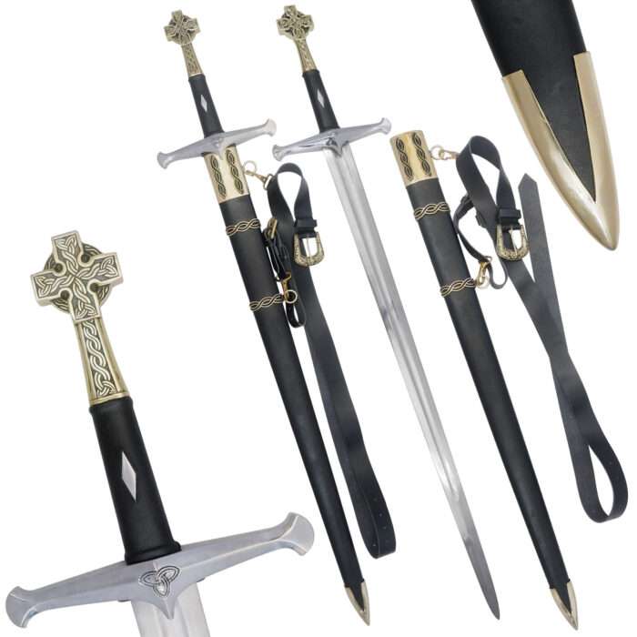 SD238 Medieval Crusader Sword with Scabbard - Image 7