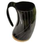 HR115 Viking Black Horn Mug