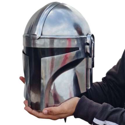 H189 Steel Mandalorian Armor Helmet