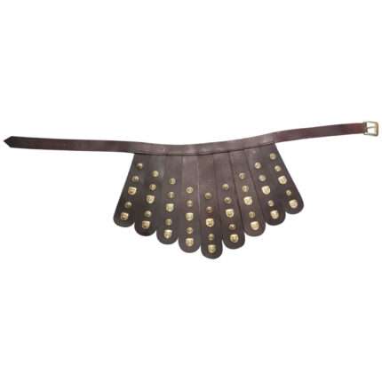 RB02 Medieval Larp Brown Leather Tassets Belt