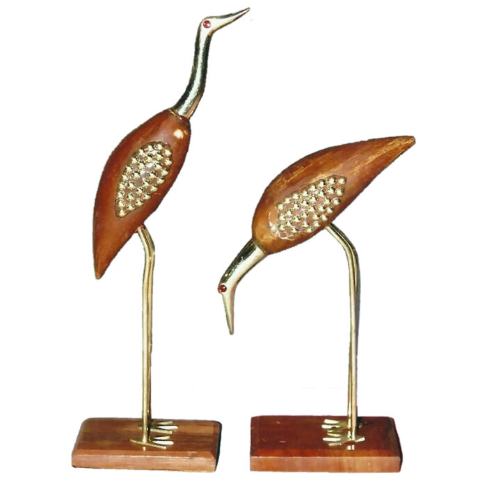 WP24 Handmade Wooden Crane Showpiece WP24 Handmade Wooden Crane Showpiece
