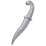 DM32 Floral Damascus Dagger - Image 5