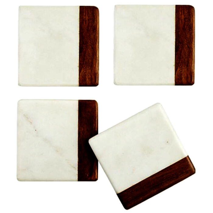 WP18 Wooden Table Coaster Set