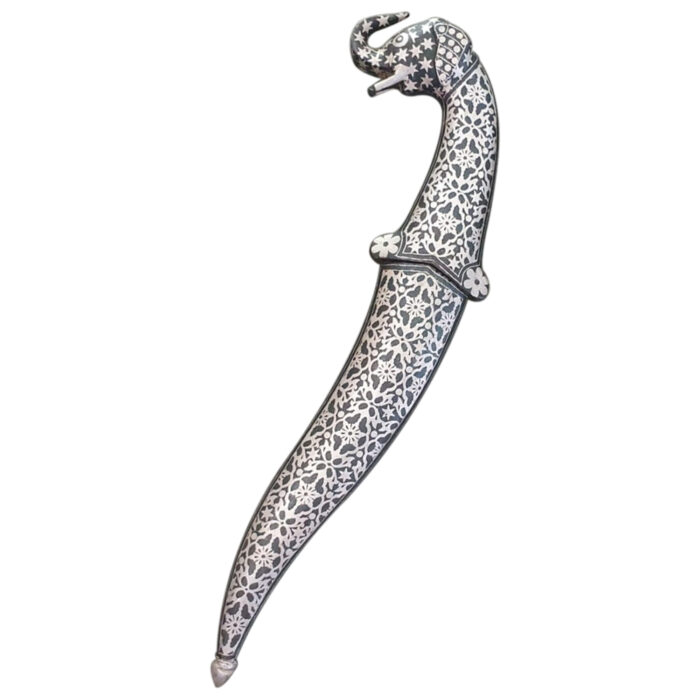 DM33 Elephant Head Damascus Dagger - Image 3