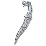 DM33 Elephant Head Damascus Dagger - Image 6