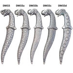 DM33 Elephant Head Damascus Dagger