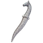 DM31 Horse Head Damascus Dagger - Image 4