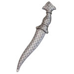 DM34 Crown Handle Damascus Dagger - Image 2