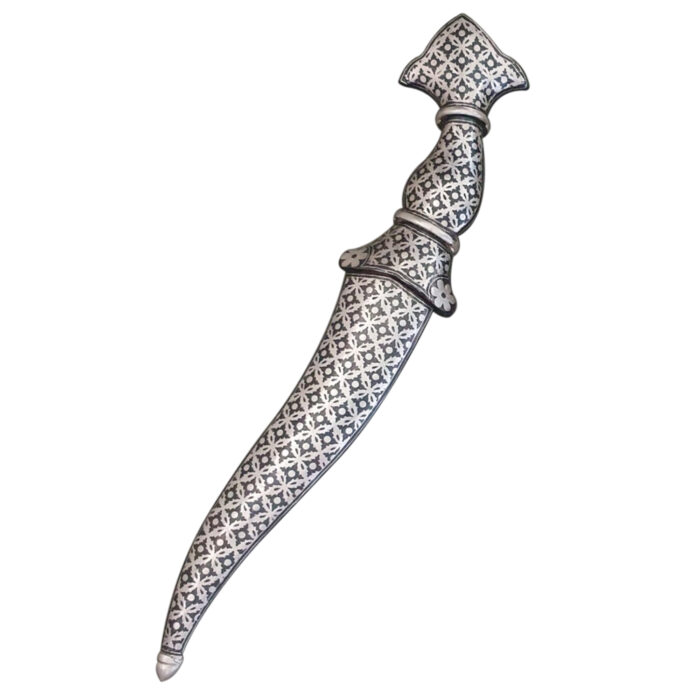 DM34 Crown Handle Damascus Dagger - Image 2