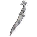 DM34 Crown Handle Damascus Dagger - Image 4