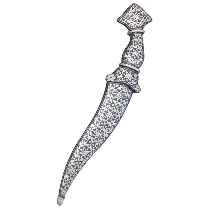 DM34 Crown Handle Damascus Dagger - Image 5
