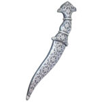 DM34 Crown Handle Damascus Dagger - Image 6
