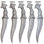 DM34 Crown Handle Damascus Dagger