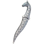 DM31 Horse Head Damascus Dagger - Image 5