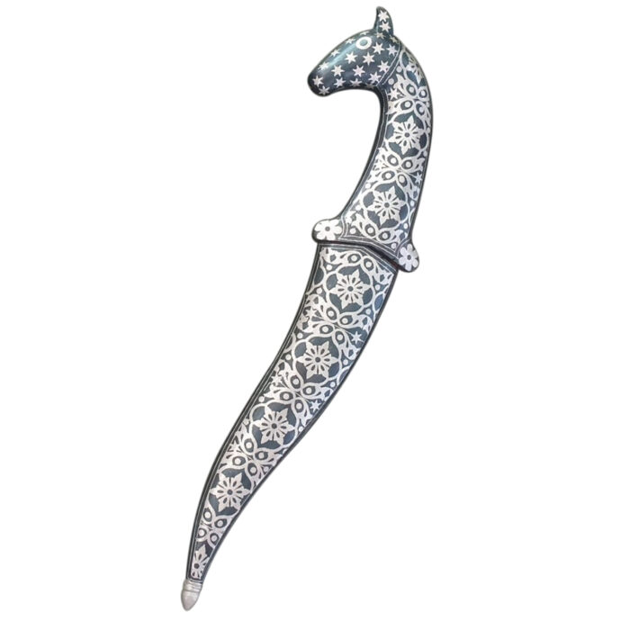 DM31 Horse Head Damascus Dagger - Image 5