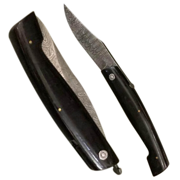 DM52 Curved Craft Damascus Blade - Image 2