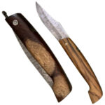 DM53 Curve Damascus Folding Knife - Image 2