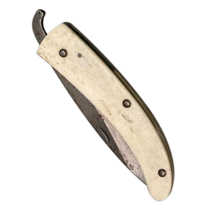DM56 Rustic Bone Folding Knife - Image 3
