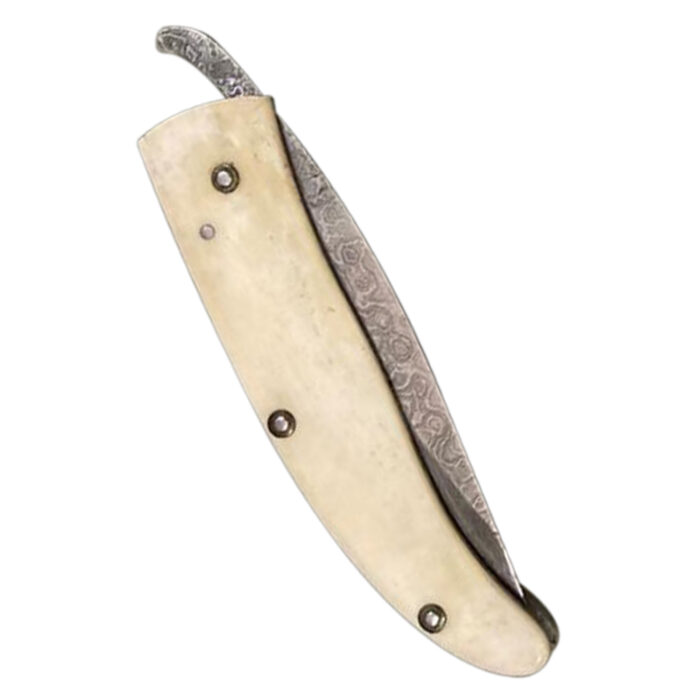 DM57 Damascus Pocket Knife - Image 4