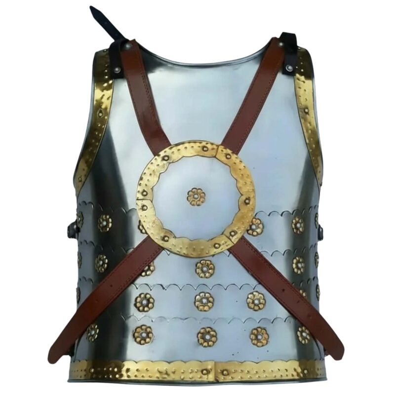 J117 Knights Chest Armor with Brass Accents