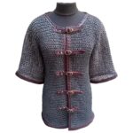 Flat rings riveted chain mail