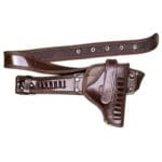 HT01 Leather Shoulder Holster Belt with Cartridge Holder
